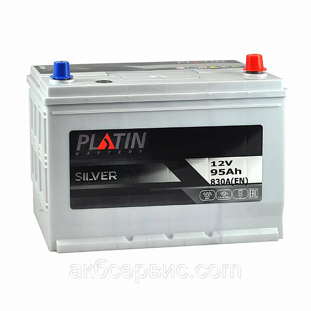 Акумулятор автомобільний PLATIN Silver Asia 6СТ-95 АзE, фото 1