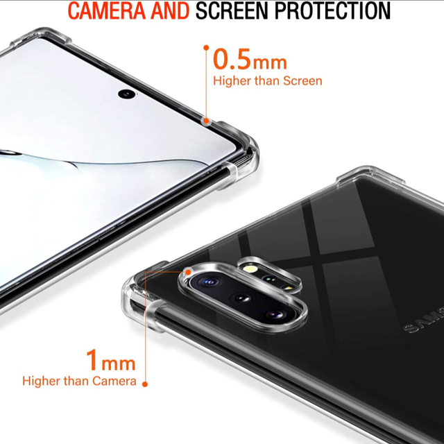 Протиударний прозорий чохол для Samsung Galaxy Note 10 Plus (SM-N975F)