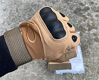 Прочные тактические защитные перчатки беспалые, военные штурмовые походные армейские с вставками, GS97