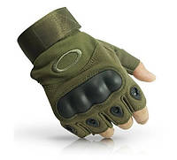 Прочные тактические защитные перчатки беспалые, военные штурмовые походные армейские с вставками, SP91