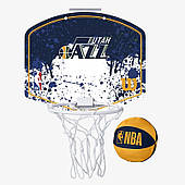 Міні-щит дитячий баскетбольний Wilson NBA Team Mini Hoop Utah Jazz (WTBA1302UTA)