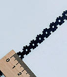 Мереживо-макраме чорне ширина 1 см, фото 3