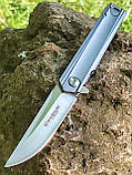Складний Boker Magnum Straight Brother Aluminium, 440A, на підшипнику, фліппер, +paracord, фото 3