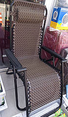 Шезлонг-крісло для дачі, риболовлі, розкладне крісло для відпочинку на природі до 120 кг.