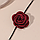 Трендовий яскравий чокер "Роза" на шнурівці — яскраво-червоний колір Aushal Jewellery, фото 8