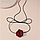 Трендовий яскравий чокер "Роза" на шнурівці — яскраво-червоний колір Aushal Jewellery, фото 7