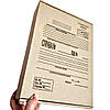Папка архівна гофрокартон, формату А4 (323*228мм), з титульною сторінкою, висота корінця 80мм, фото 3