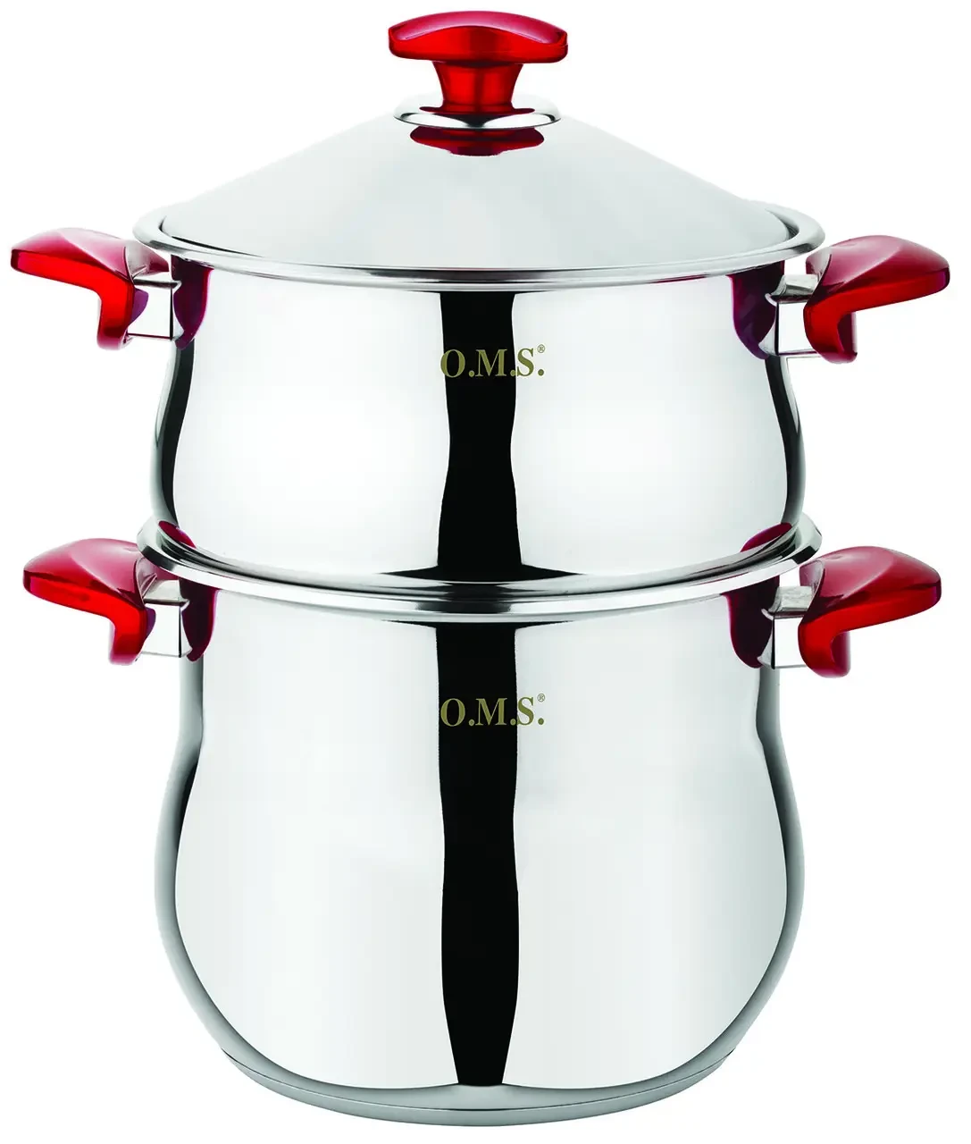 Кастрюля дворівнева для Кус-Кус OMS 6040-30-13,3л-Red