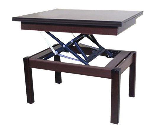 Журнально-перебідний стіл-трансформер Флай Венге з підіймальним механізмом для кухні та вітальні Мікс Меблі, фото 1