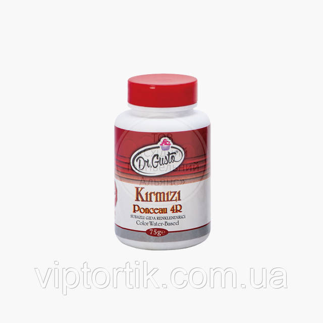 Сухий водорозчинний барвник Dr.Gusto — Червоний — 75 г, фото 1