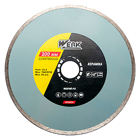Диск алмазний Werk 200x5x25.4 мм ) мм по плитці