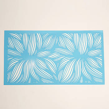 Бордюрний трафарет візерунок No123 15х27.5 см