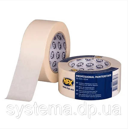 НРХ 60°С - 50мм х 50м- професійна малярська стрічка (скотч), фото 1