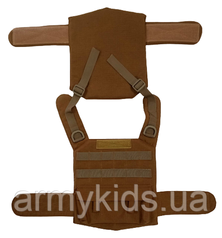 Бронежилет ігровий Army колір Койот з карманами, фото 2