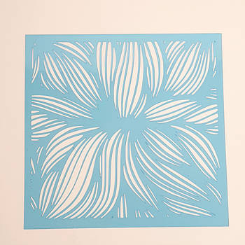 Бордюрний трафарет візерунок No126 17х16.5 см