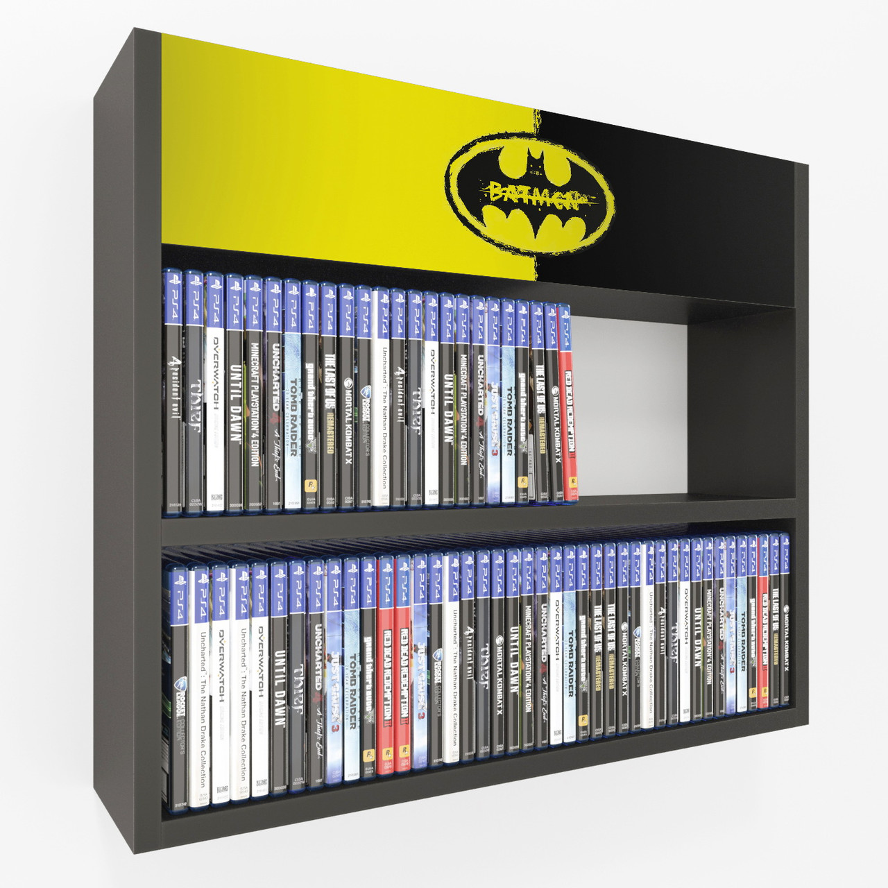 Полиця настінна PlayBox (Batman) 64х14х53 см. Чорна, фото 1