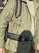 Рюкзак Туристичний та Тактичний 85літрів VA чорний з хакі, фото 3