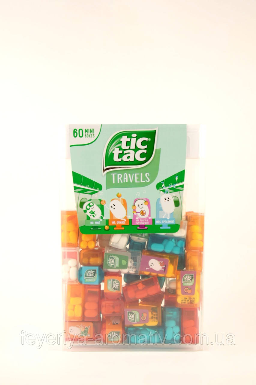 Драже мікс Tic Tac Travels 60 міні коробочок Італія