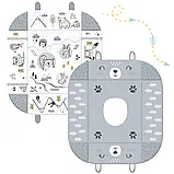 Розвиваючий інтерактивний килимок для дітей - немовлят Ricokids кролик 100х110 см Польща, фото 7