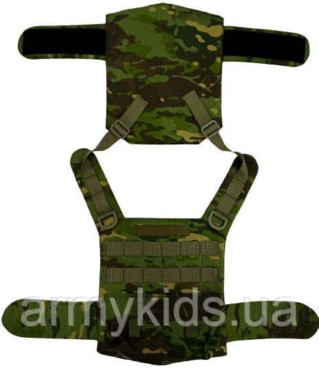 Бронежилет ігровий Army камуфляж Мультикам Тропік з карманами