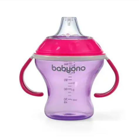Кружка-непроливайка з м'яким носиком BabyOno, 180ml.