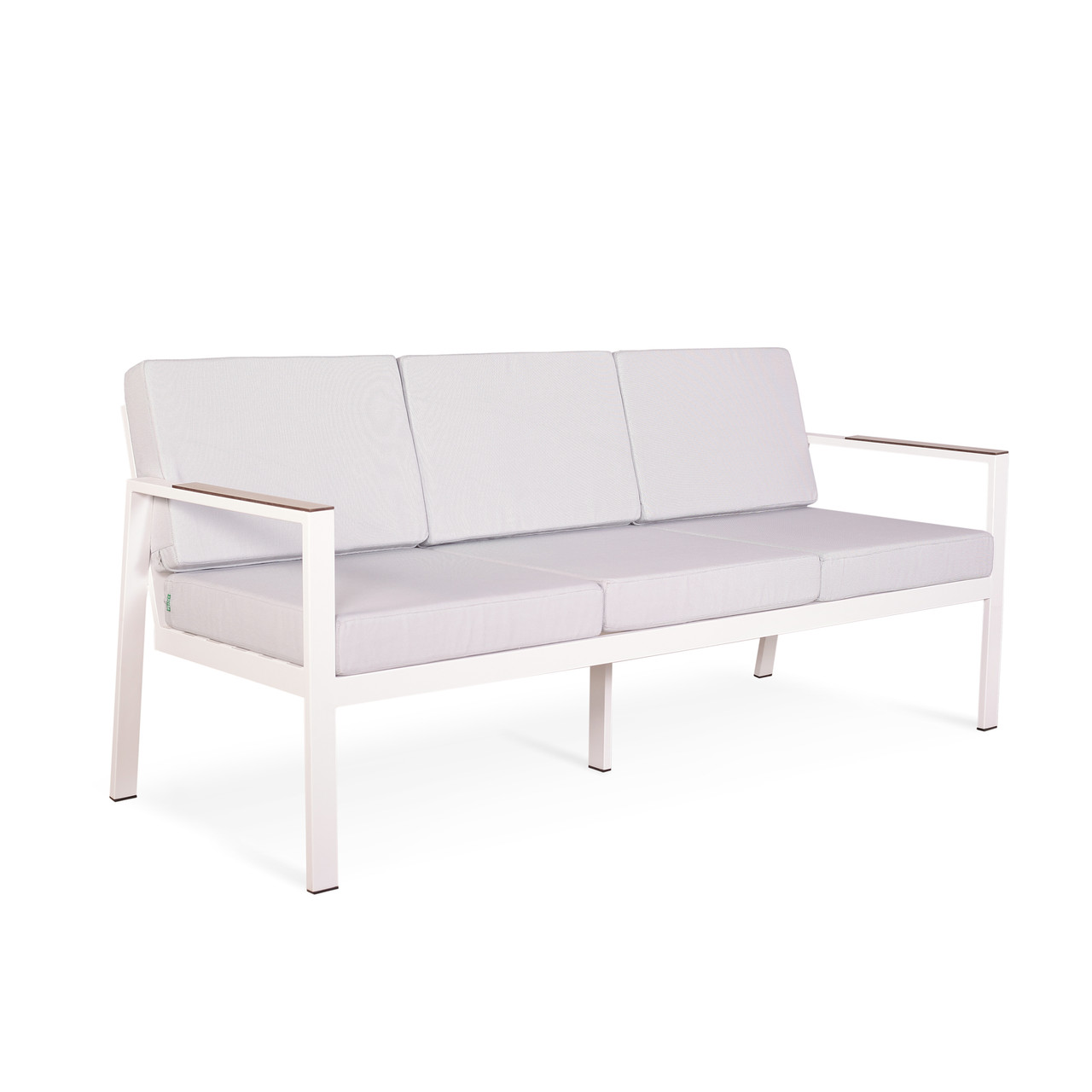 Диван садовий 2-місний Ібіца без текстилю, каркас сталь накладки HPL в'язаний 1959, 175х70х82 см (Pradex ТМ)