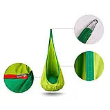 Підвісне крісло гойдалка кокон з надувною подушкою Neo-Sport салатове Польща, фото 8