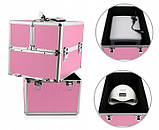 Кейс для майстрів візажистів Кейс для косметики Б'юті кейс для косметики, фото 5