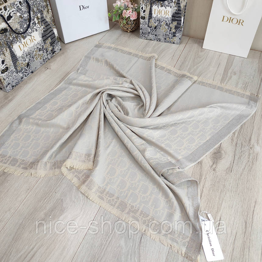 Хустка з принтом Dior тонкий кашемір, фото 1