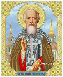 ПСР. Схема для вишивки бісером Преподобний Сергій Радонежський БС Солес