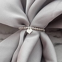 Кольцо с подвеской из серебра, женское серебряное кольцо Бусины
