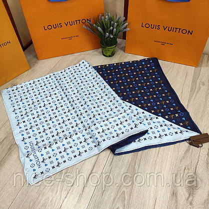 Хустка Louis Vuitton шовкова з ручною підшивкою, фото 3
