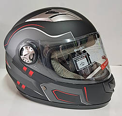 Мото шлем интеграл Red FG-7