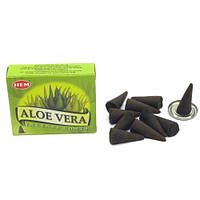 Аромапалочки Hem Aloe vera Алое Вера конусы безосновные