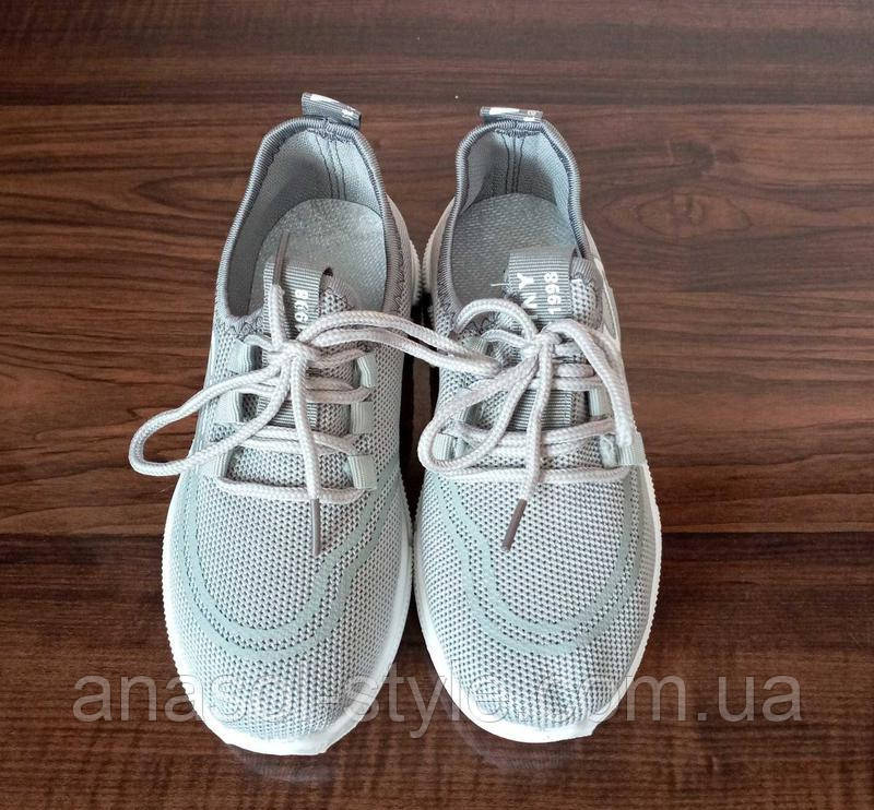 Кросівки дитячі текстильні літні Xifa kids на дівчинку сірі