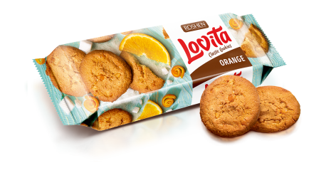 Печиво Roshen Lovita Classic з цедрою апельсина 150г