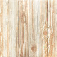 Самоклеюча 3D панель 700*700*4 мм карамельне дерево сосна
