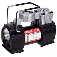 Компрессор 150psi/15Amp/40л/фонарь/дефлятор/клеммы VOIN VL-550