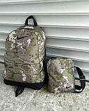 Рюкзак матрац + барсетка Комплект Nike камуфляж, фото 4