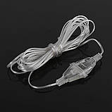 Подовжувач Yeioxiue 5 м для світлодіодних казкових вогнів, різдвяних гірлянд, штекер ЄС, фото 3