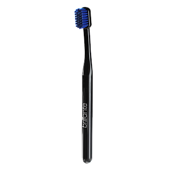 Зубна щітка Brillante black&blue, щетина середньої жорсткості (для дорослих) 42378