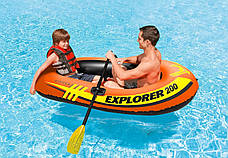Надувний човен Intex 58331 Explorer 200 (185х94х41 см) весла 2шт., ручний насос 0.45 л, фото 3