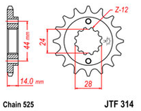 Звезда передняя JT JTF314.16RB