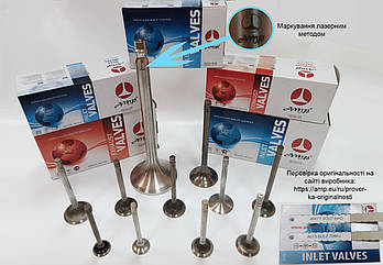 Клапан впускний AMP PAUD005-S-0-N азотований! (8x36x95,1 мм; 1 шт.) для VAG 1.9/2.4 D/TD/2.5 TDI, оригінальні номери: 069109601F,