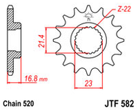 Звезда передняя JT JTF582.16RB