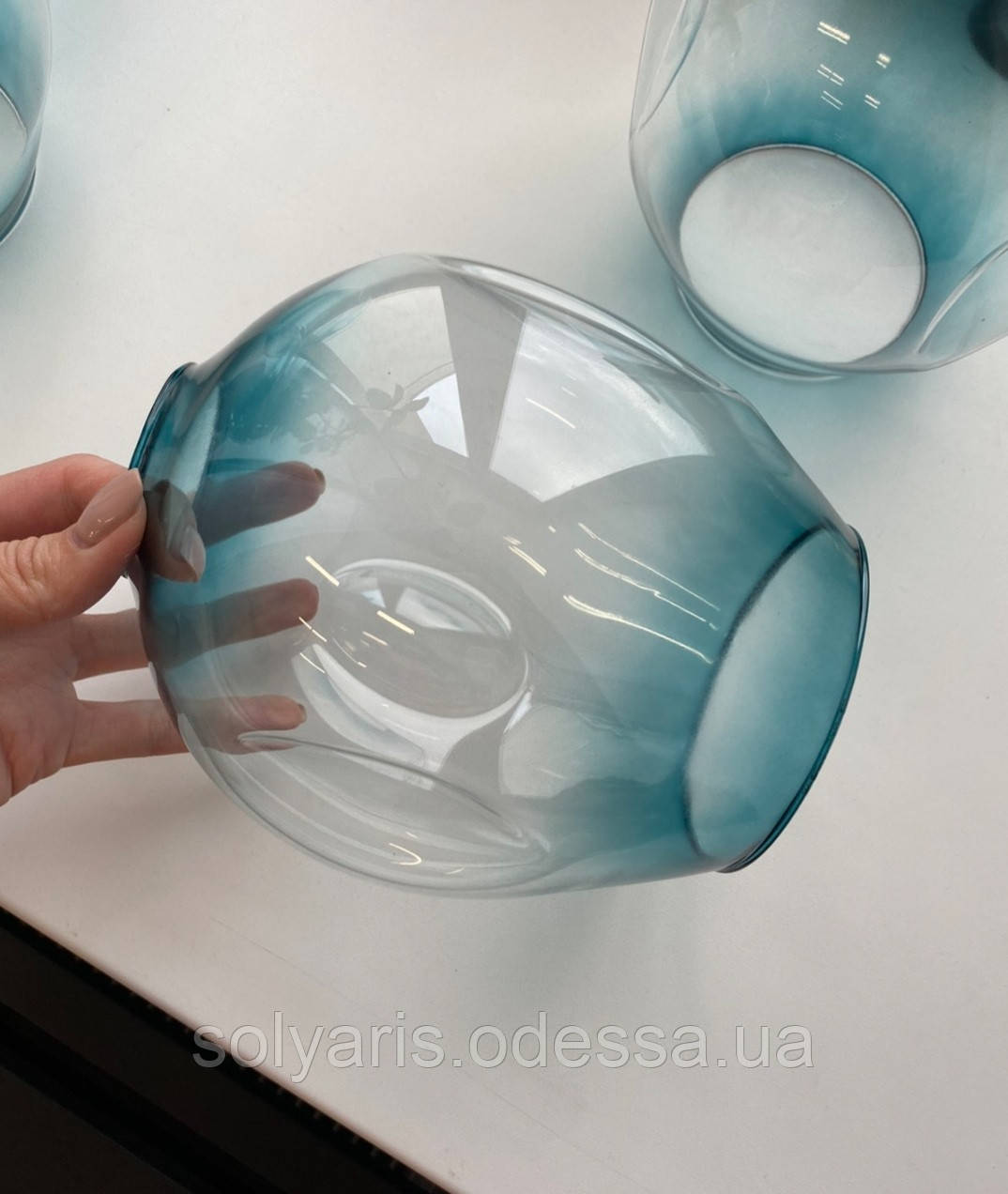 Плафон для люстри молекули 881/1 зелений, блакитний, фото 1