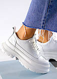 Кросівки шкіряні білі 7944-28, фото 4