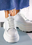 Кросівки шкіряні білі 7944-28, фото 6