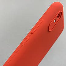Чохол для Xiaomi Redmi 9A кейс з мікрофіброю софт тач покриттям на телефон сяомі редмі 9а червоний o9g, фото 4