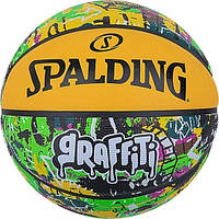 Мяч баскетбольный резиновый №7 SPALDING GRAFFITI Multicolor (84374Z)